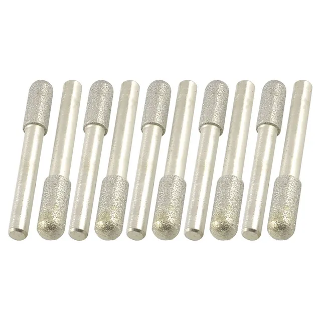 Sourcingmap Pointe diamant cylindrique 8 mm lot 10