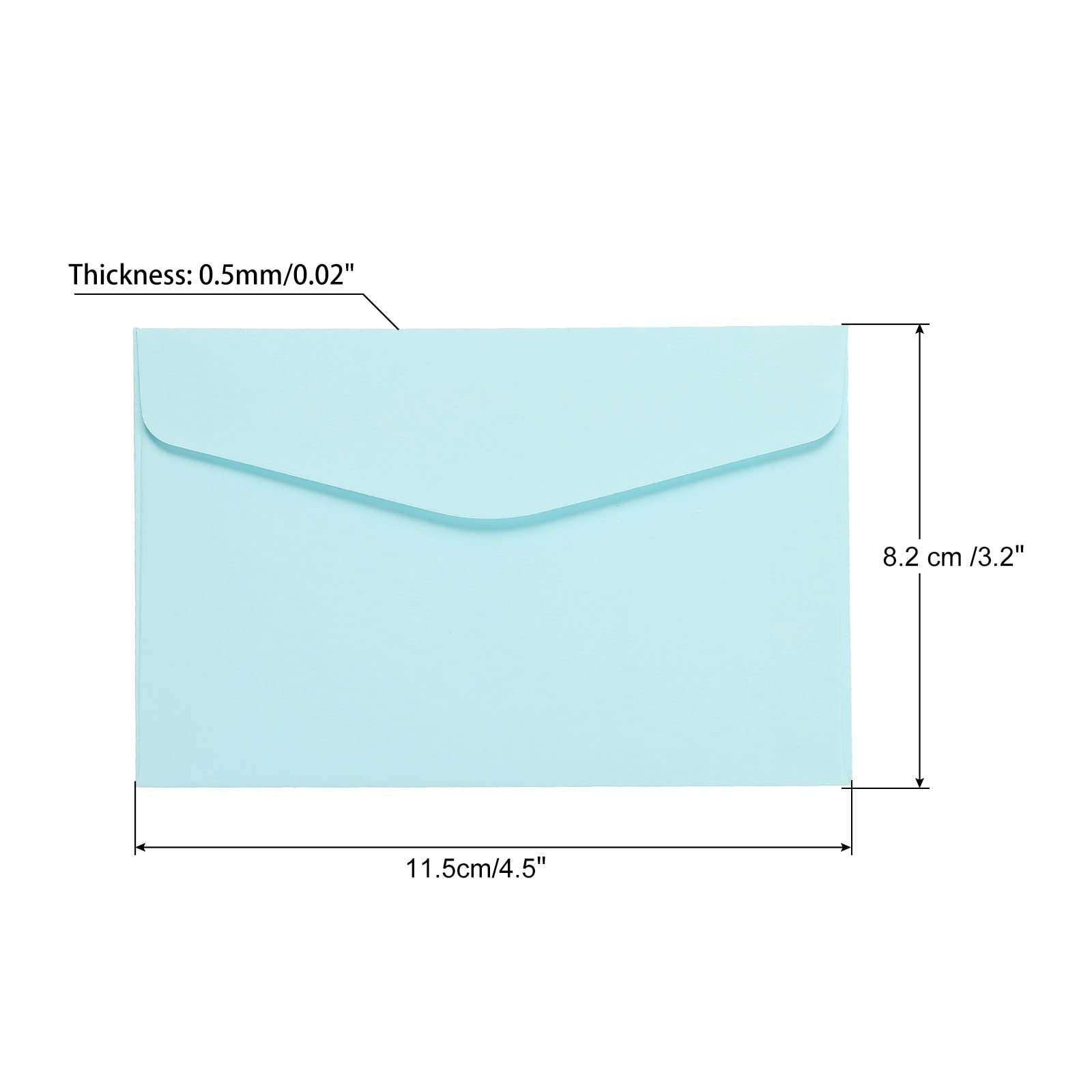 Sourcingmap mini enveloppe papier bleu clair 8,2x11,5 cm lot 100