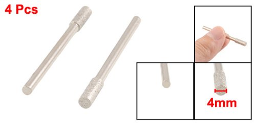 Sourcing Map Industrial pointe diamantée cylindrique 4 mm x4 tige 3 mm