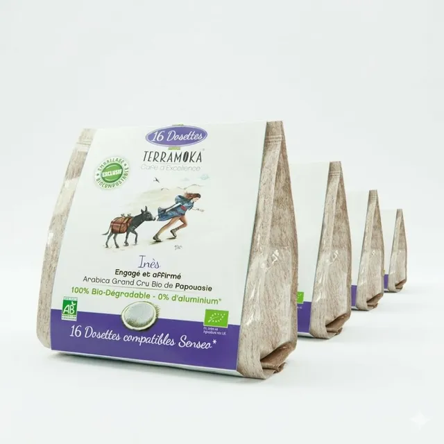 Terramoka Inès dosettes Senseo 80 bio épicé