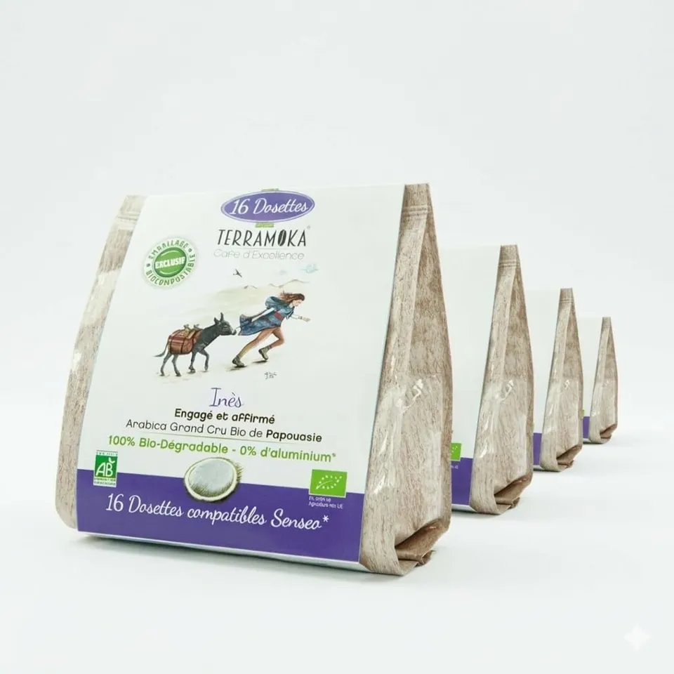 Terramoka Inès dosettes Senseo 80 bio épicé