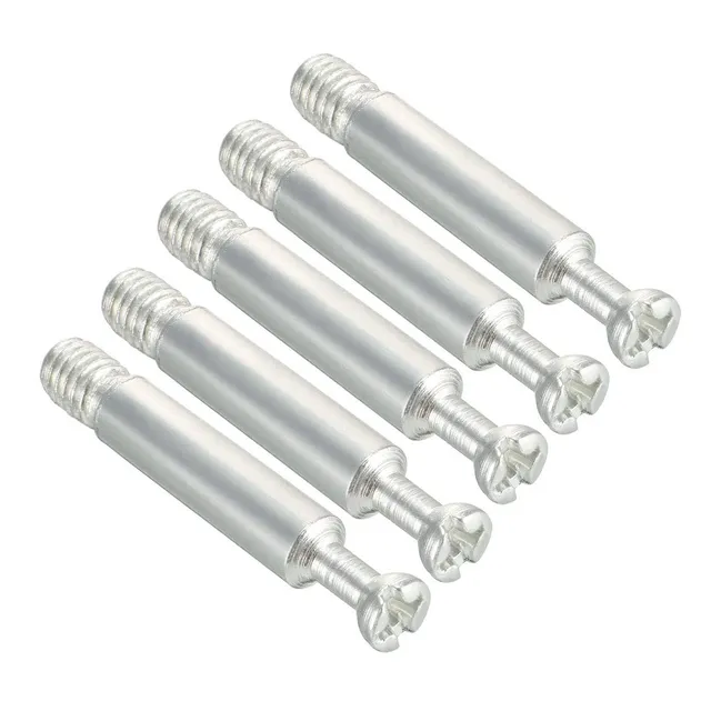 Sourcingmap Industrial boulon meuble M6 zingué lot 5 40mm