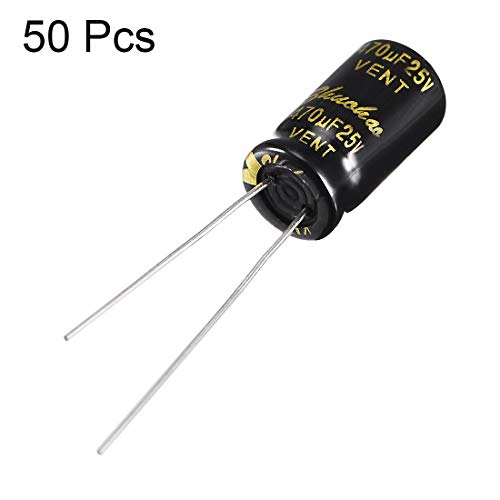 Sourcingmap 470uF 25V condensateur électrolytique 50 pcs 8x14mm