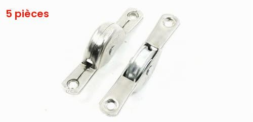 sourcingmap Home & Garden roulette placard 16 mm lot 5 inox