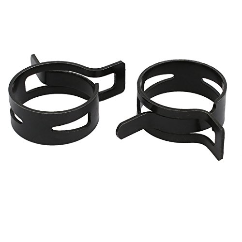 Sourcing Map Collier Serrage Ressort 26mm Lot de 20 Noir
