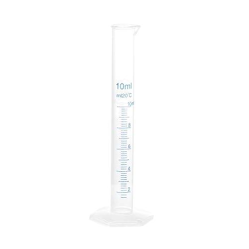 Sourcingmap 10ml cylindre gradué plastique éprouvette labo
