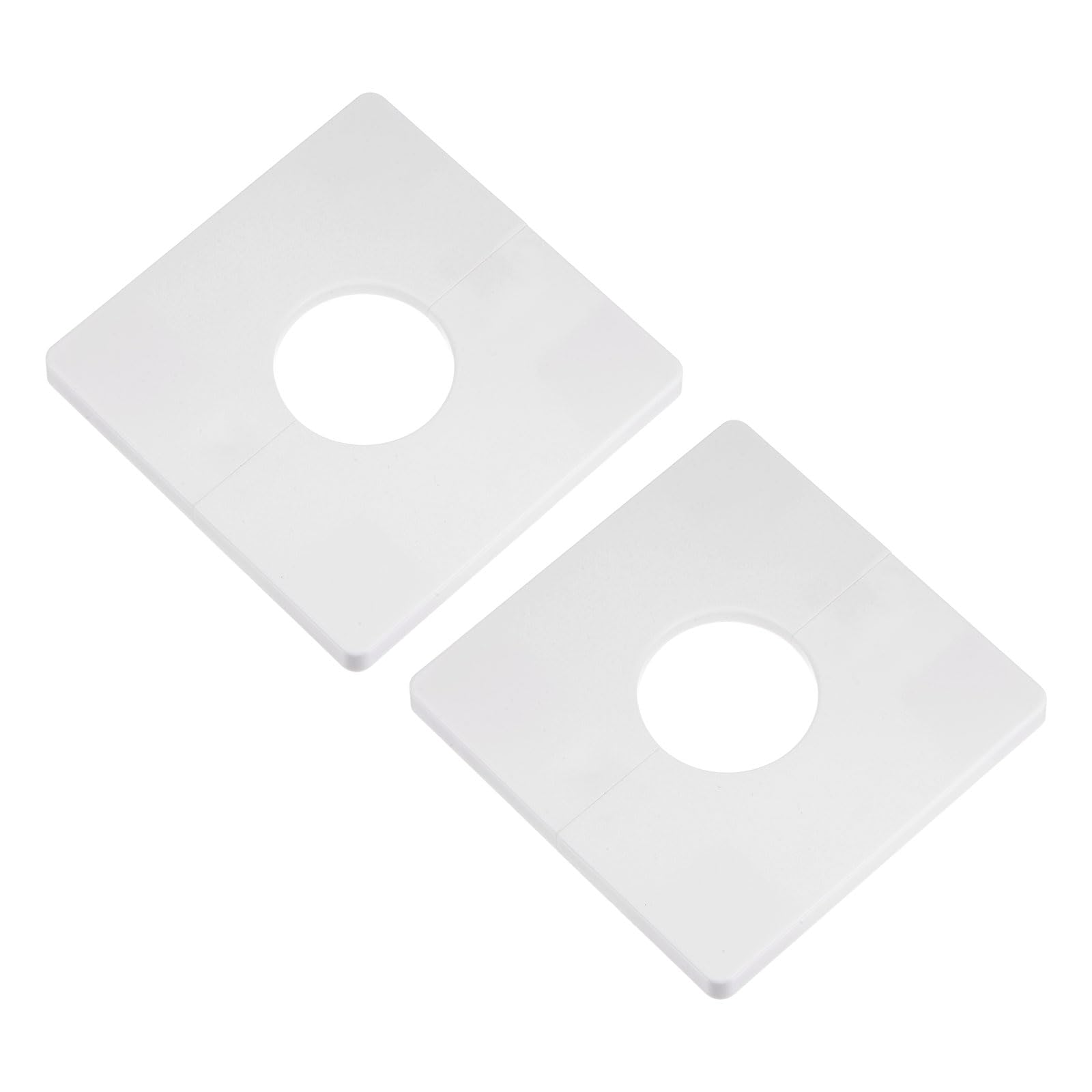 Sourcingmap Home & Garden plaque murale fendue blanc lot 2