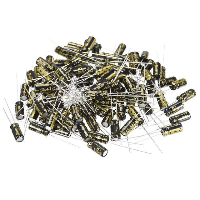 sourcingmap 10uF 63V condensateur électrolytique 100 pcs 5x11mm