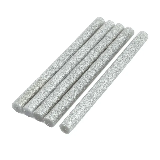 Sourcing Map 5 bâtons colle chaude 11x150mm argentés