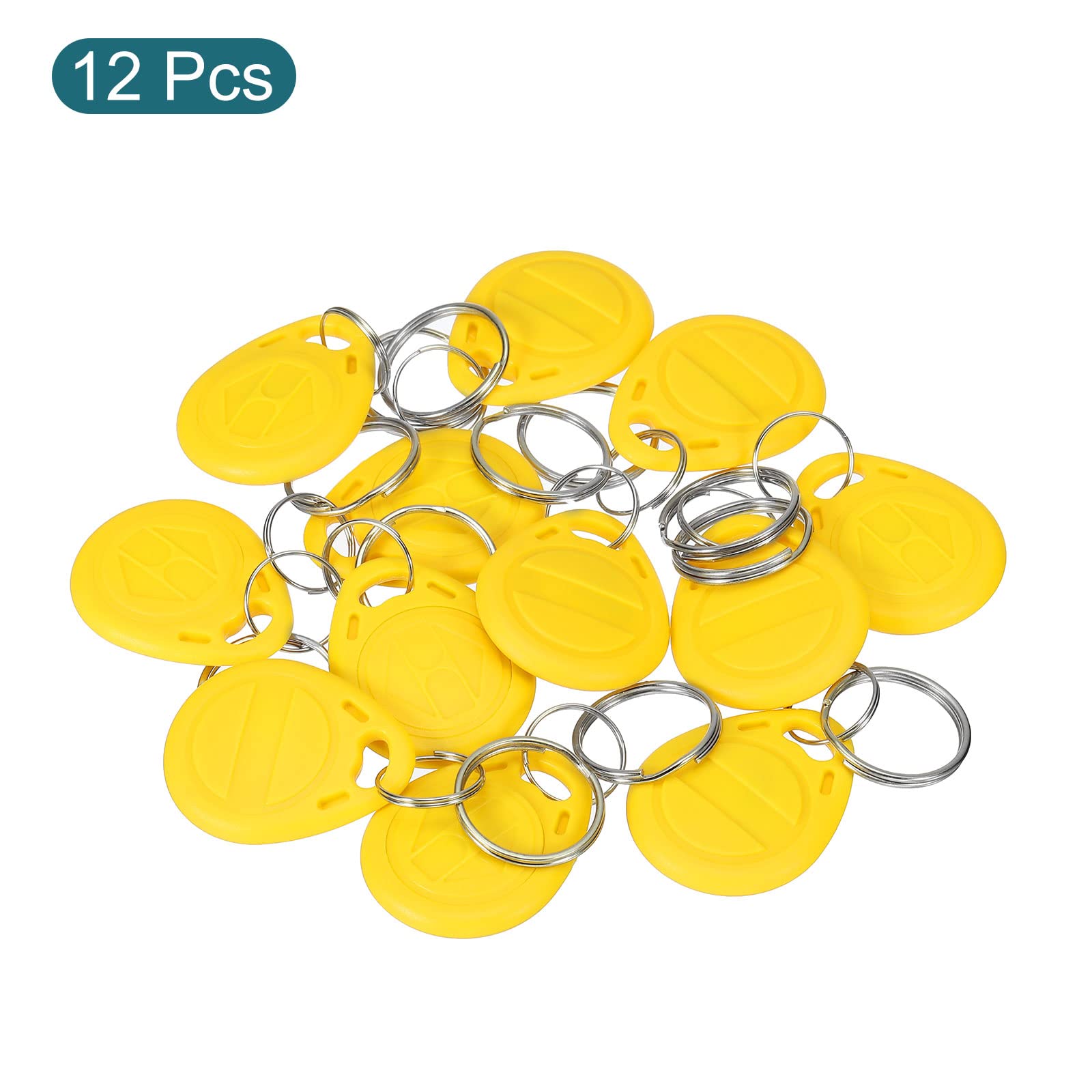 Sourcing Map Electronics Badge RFID 125KHz 5200 Jaune x12 Copiable