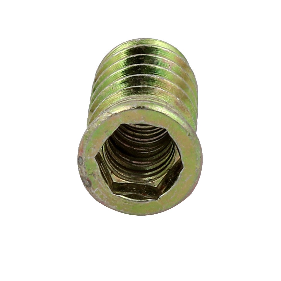 Sourcing Map M10x30mm écrou insert bois zingué lot 10