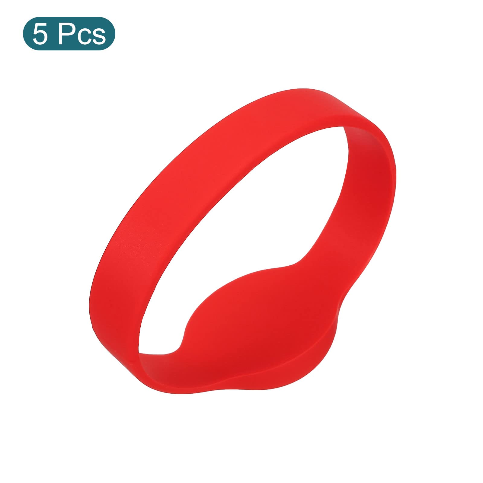 sourcing map TK4100 bracelet RFID rouge 5 pièces 125KHz