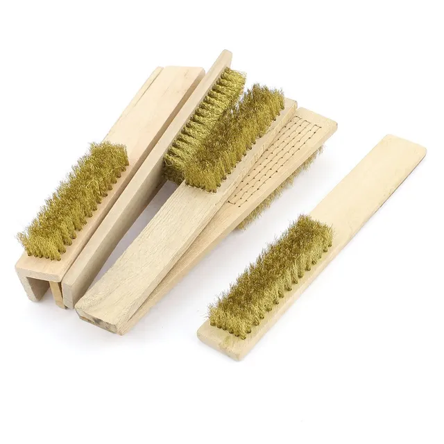 Sourcingmap Brosse Laiton 20 cm Lot de 8 Bois