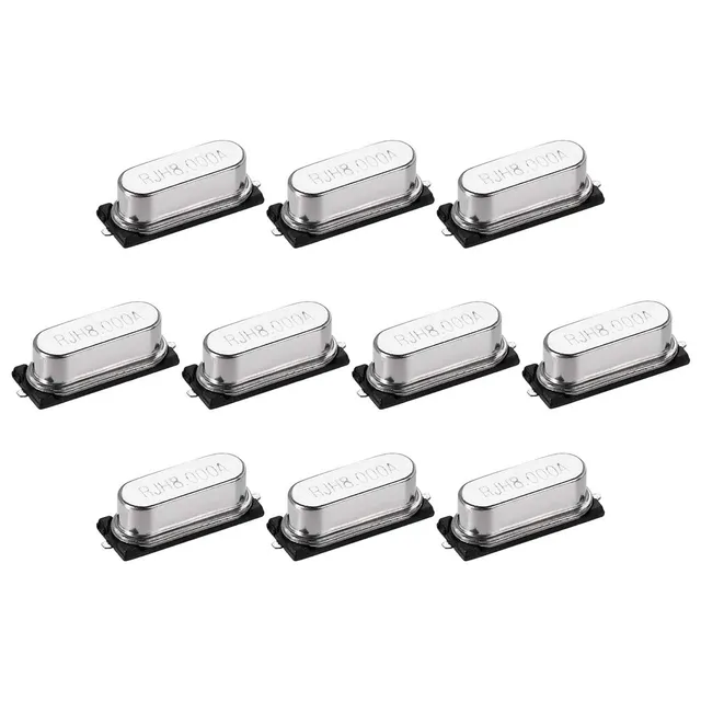 sourcing map 49SMD oscillateur quartz 8MHz 10 pièces CMS