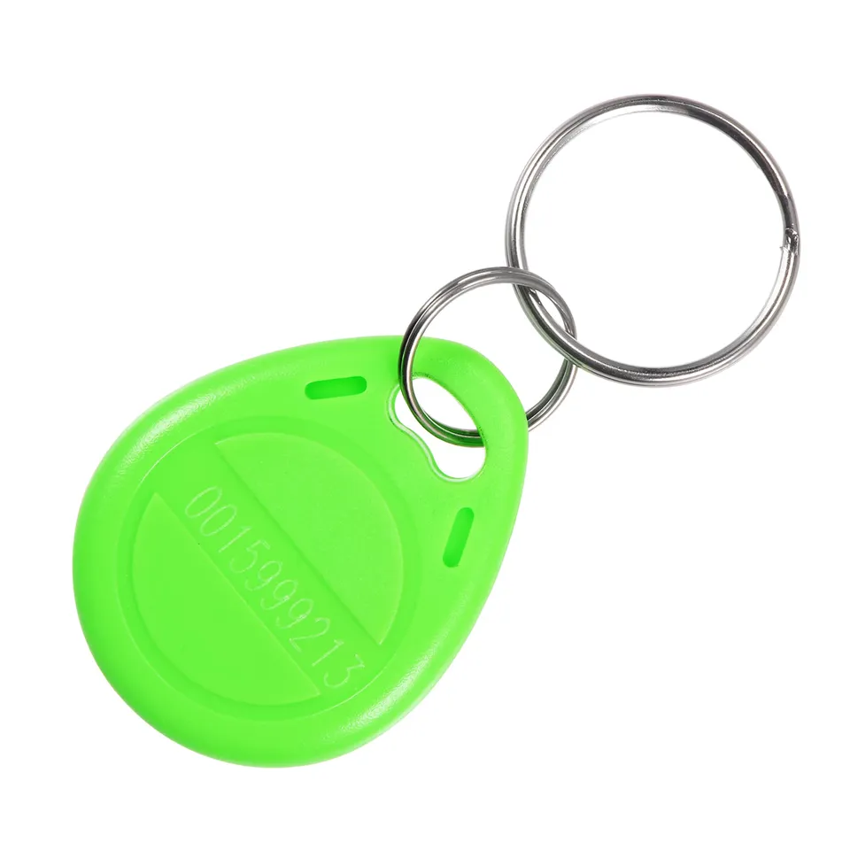 sourcingmap Electronics porte-clés RFID TK4100 vert lot de 10