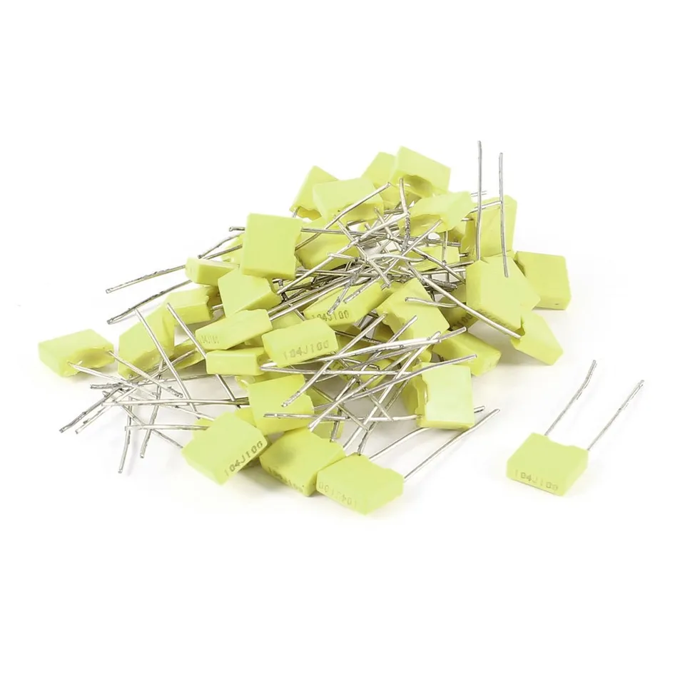 Sourcingmap Condensateur Radial 104J100 100nF Lot 50