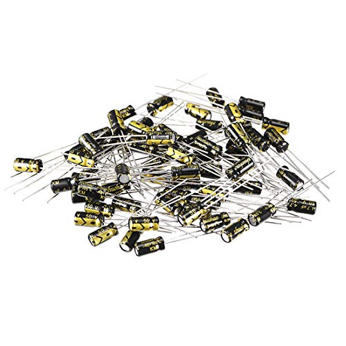 sourcing map condensateur électrolytique 4.7uF 50V 50 pièces 4x7mm