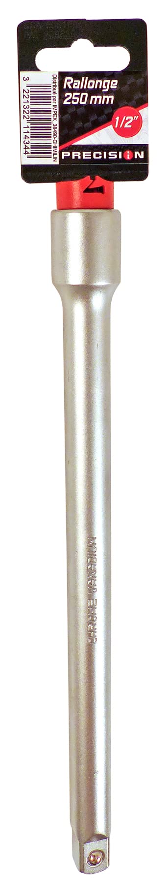 PRECISION STEEL Outillage à main rallonge cliquet 250 mm 1/2" chrome