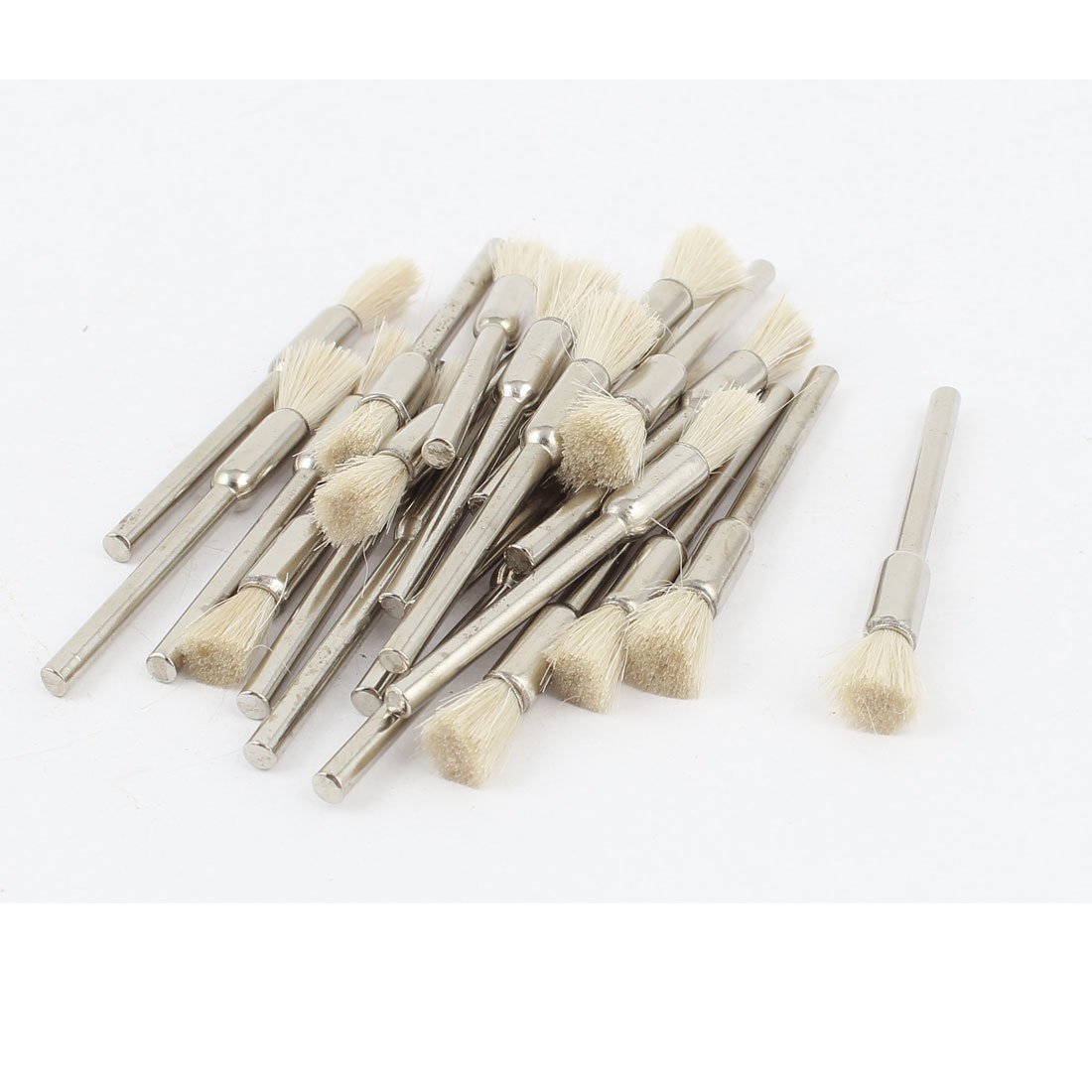 Sourcingmap Brosse Polir Stylo 3 mm Lot de 22 Blanc