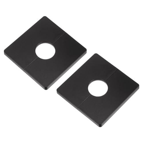 Sourcingmap Cache-tuyau ABS 85mm noir 28mm lot de 2 adhésif