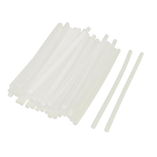 sourcing map Bâtons colle thermofusible 7x190mm transparents 50 pcs
