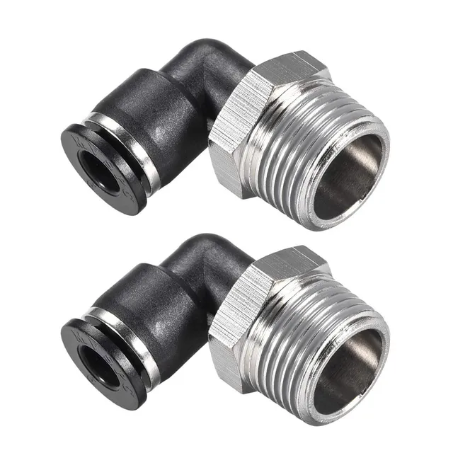 Sourcing Map MPL6-03 Raccord Pneumatique Coudé 6mm Lot 2