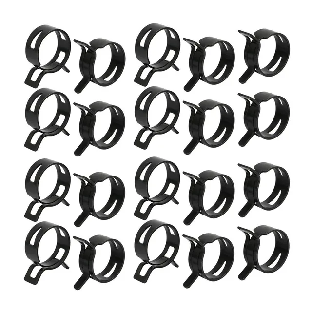 Sourcing Map Collier Serrage Ressort 26mm Lot de 20 Noir
