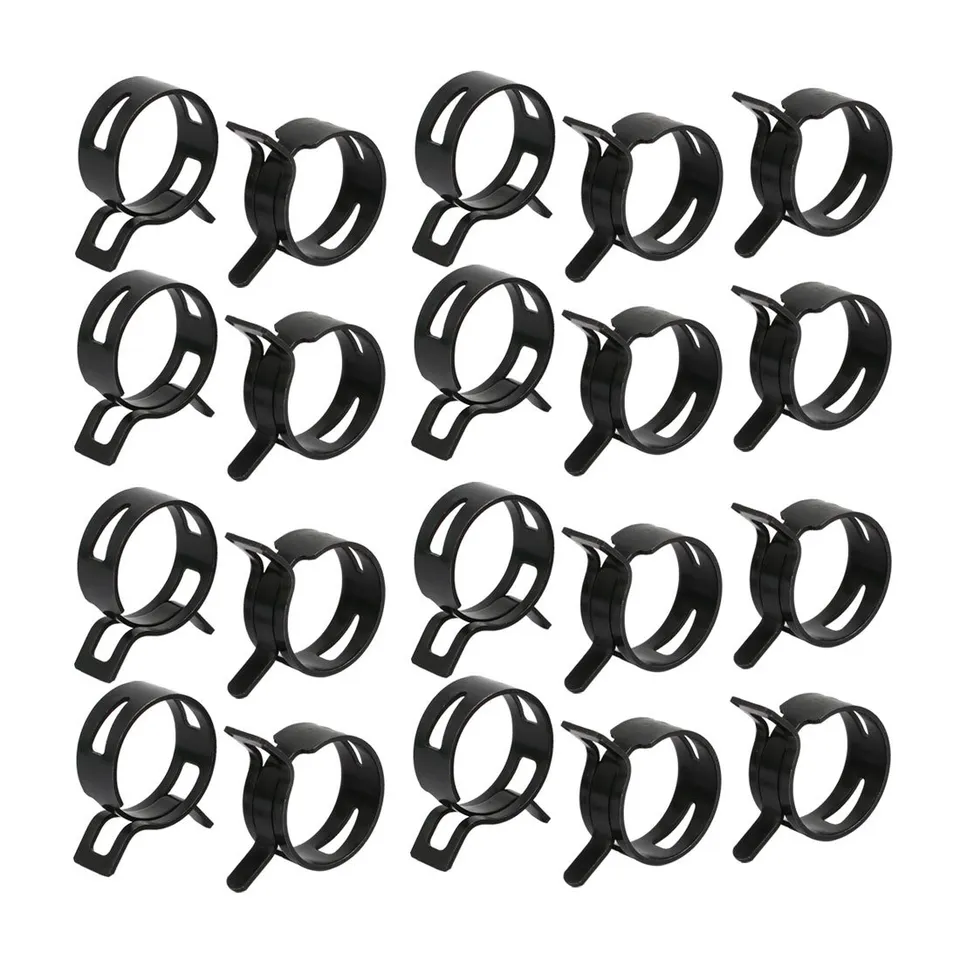 Sourcing Map Collier Serrage Ressort 26mm Lot de 20 Noir