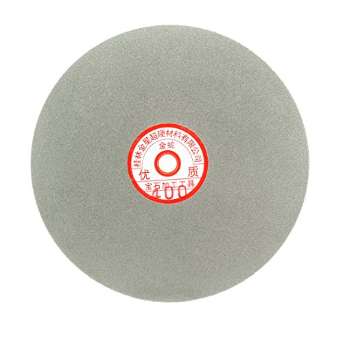 sourcing map Disque Diamant 200mm Grain 400 Polissage Plat