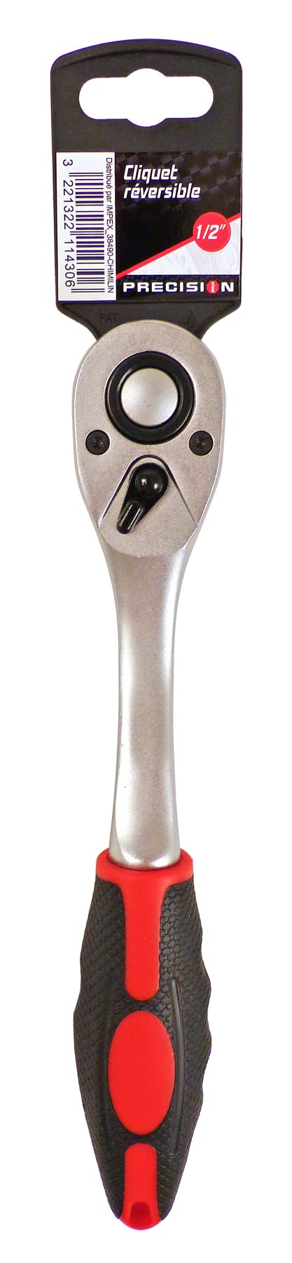 PRECISION STEEL Cliquet réversible 1/2" chrome vanadium
