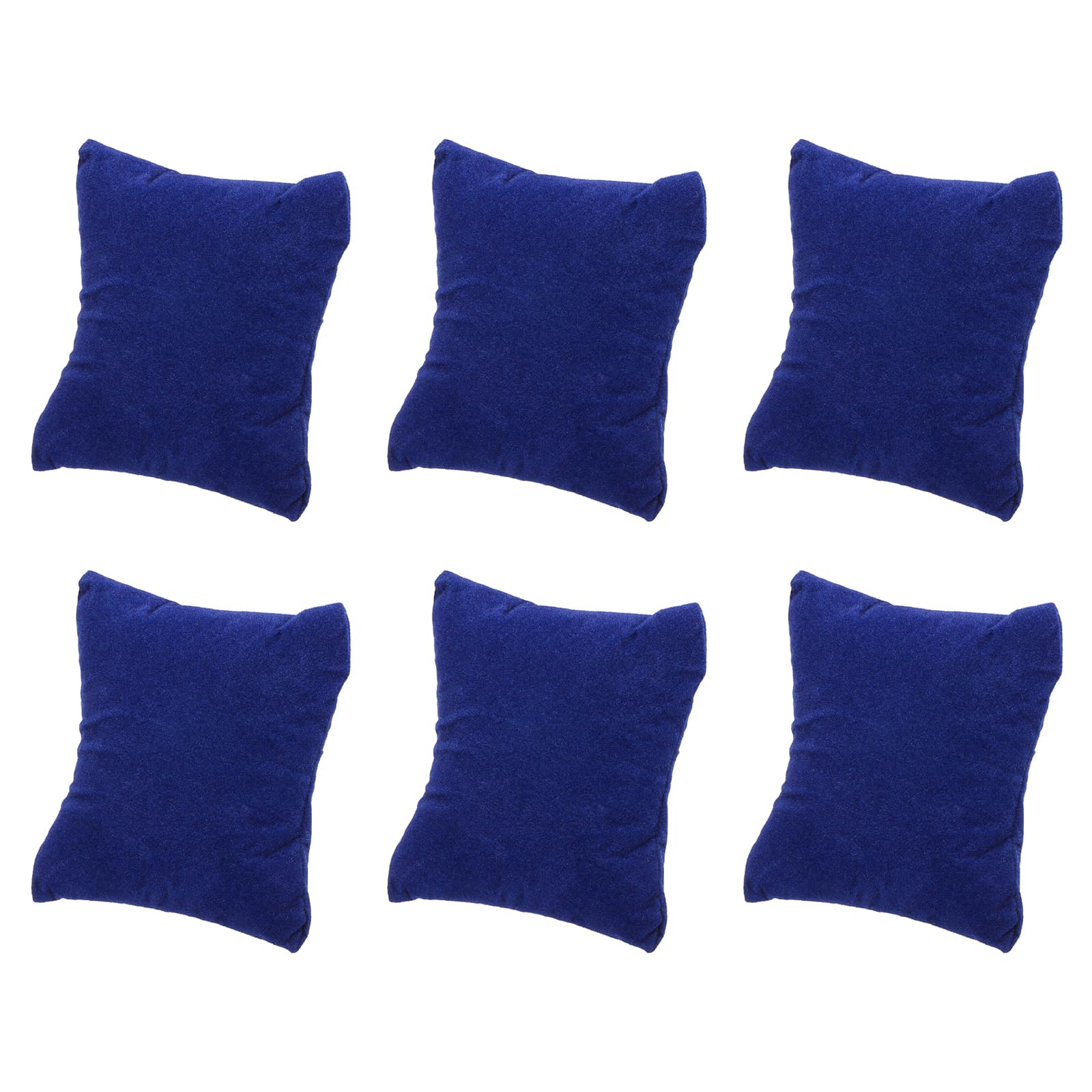 Sourcing Map Lot 6 coussins montre flanelle bleu 85mm