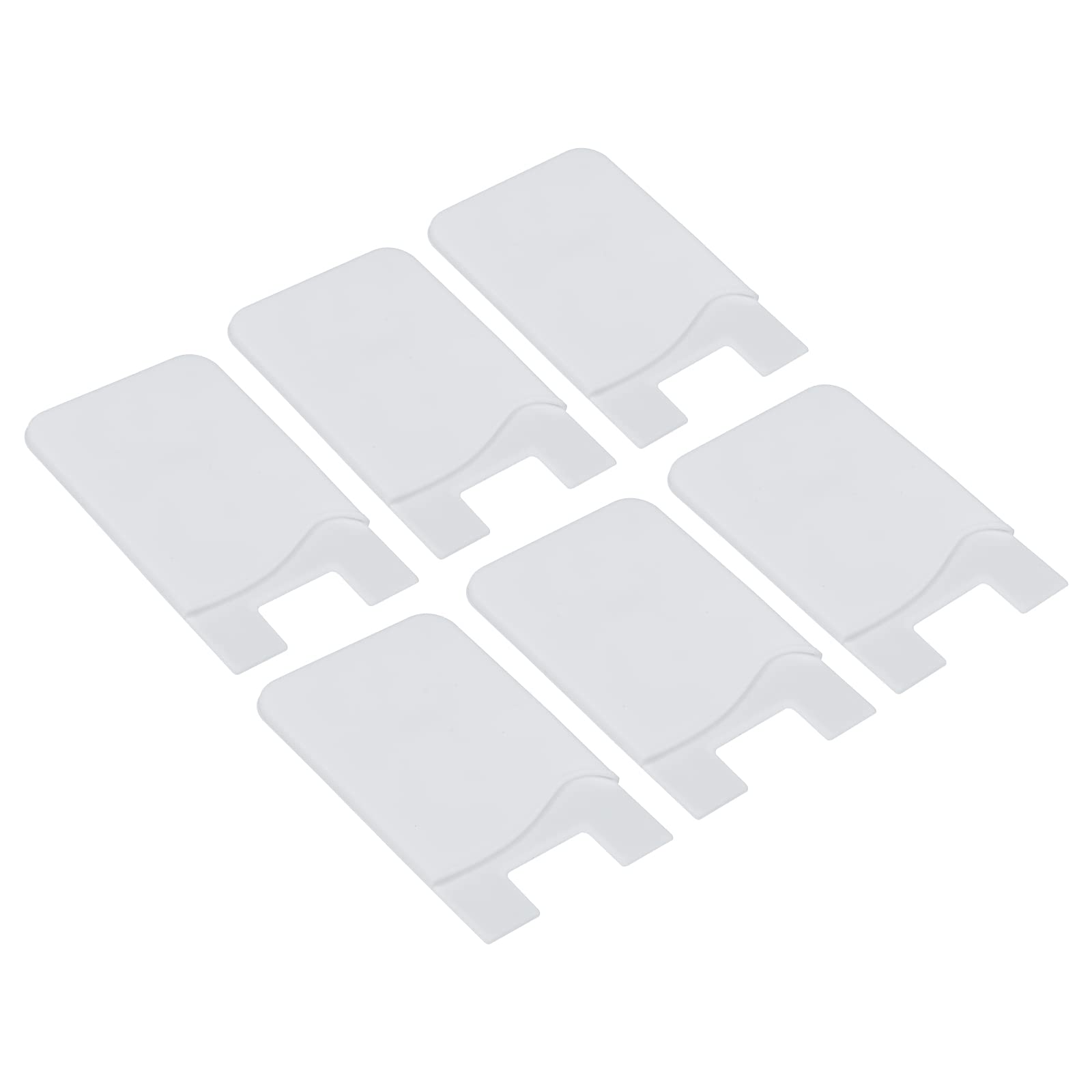 Sourcing Map Electronics porte-carte téléphone blanc lot 6 silicone