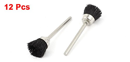 sourcingmap brosse polissage nylon 10 mm lot de 12
