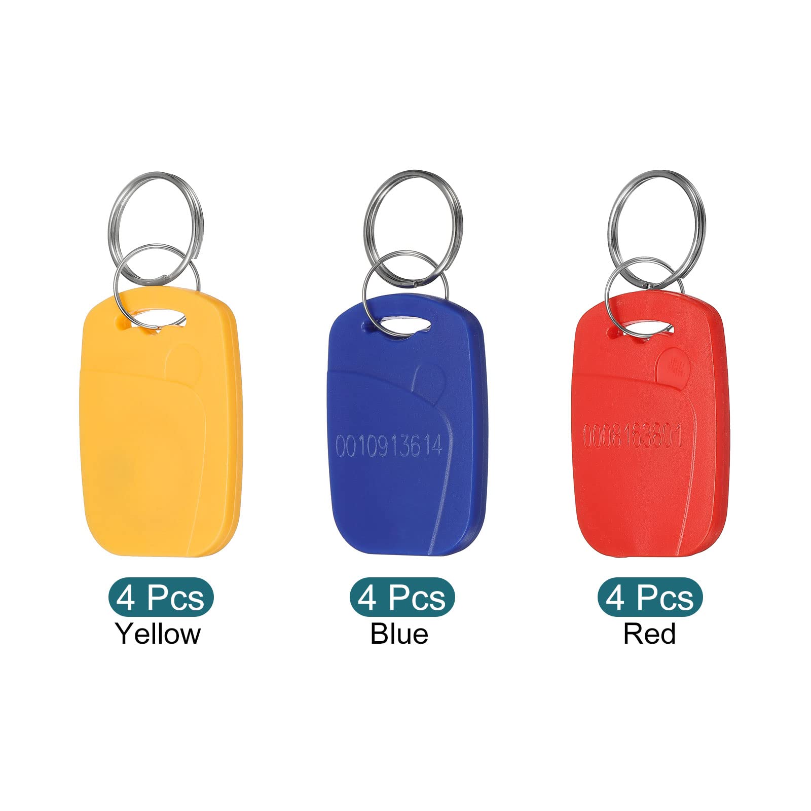 sourcing map double frequence porte-cles RFID 3 couleurs x12