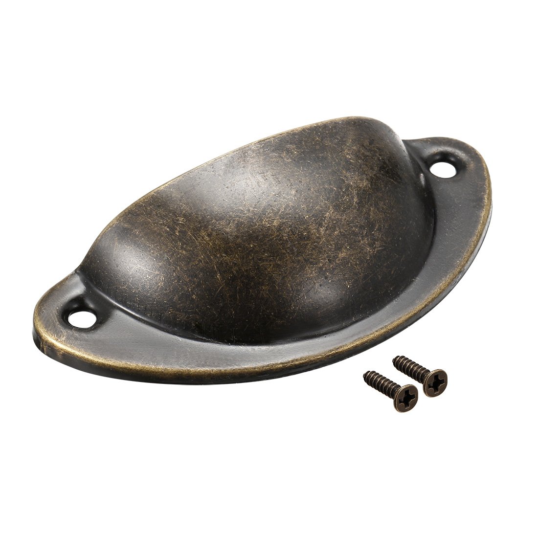 Sourcing Map Home poignée coquille laiton 81 mm lot 8