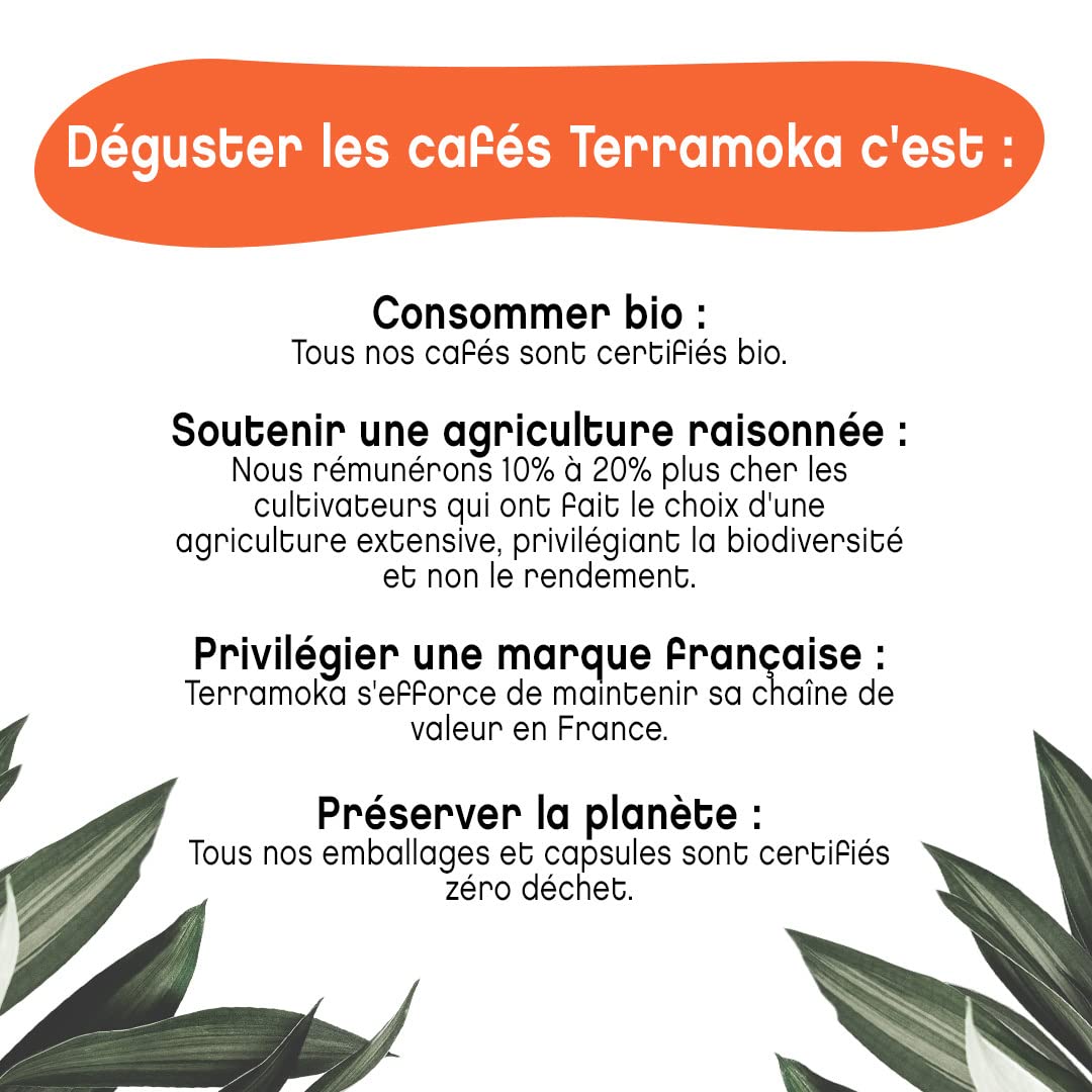 Terramoka Mademoiselle Adèle capsule café bio x60 arabica