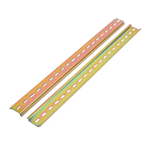 Sourcingmap rail DIN 400 mm métal lot de 4