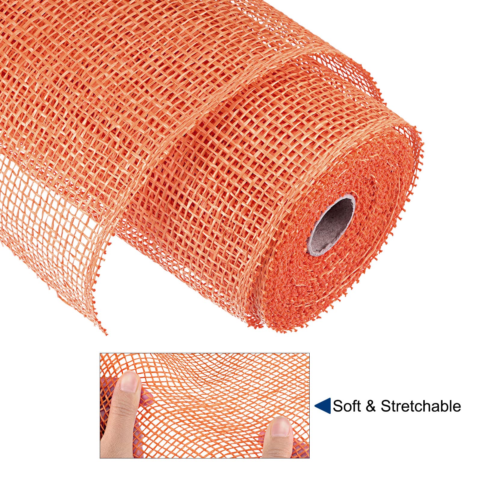 sourcing map Home & Garden maille 10 pouces x 10 yards orange 1 rouleau