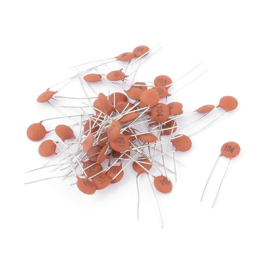 Uxcell 104 condensateur céramique disque 0.1uF 50V 50 pcs