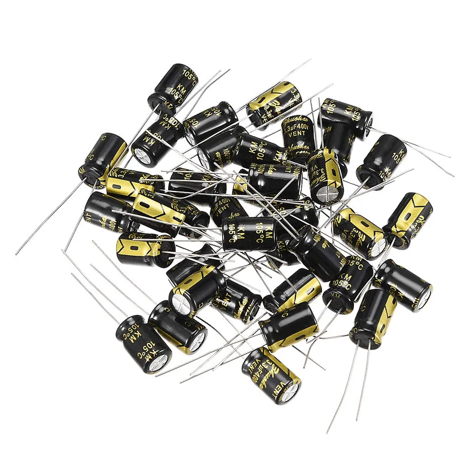 sourcing map 3.3uF 400V condensateur électrolytique 8x12mm lot 50