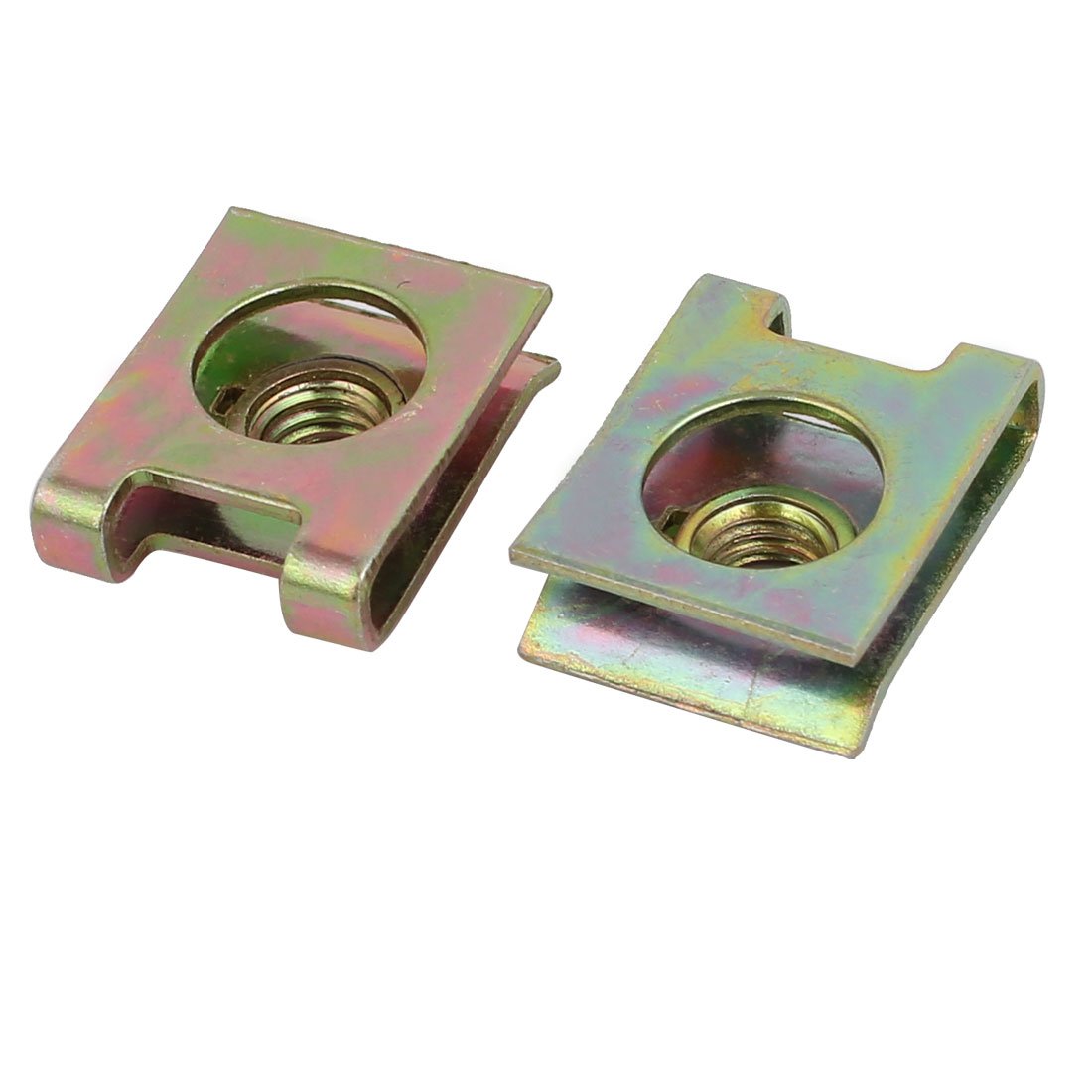 sourcingmap Automotive Écrou U M6 Acier Ressort 20pcs