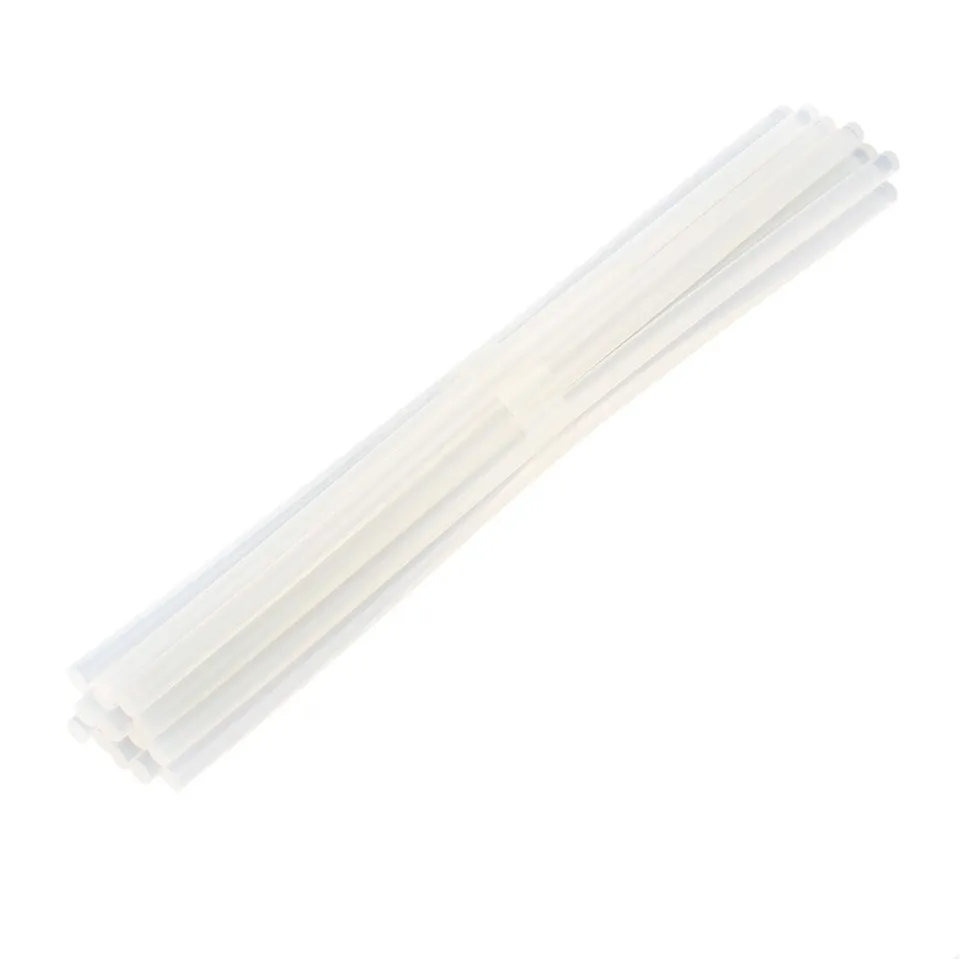 sourcing map bâtons colle thermofusible transparent 7x300mm lot 15