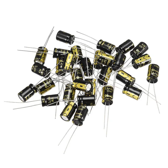 sourcing map 3.3uF 400V condensateur électrolytique 30pc 8x12mm