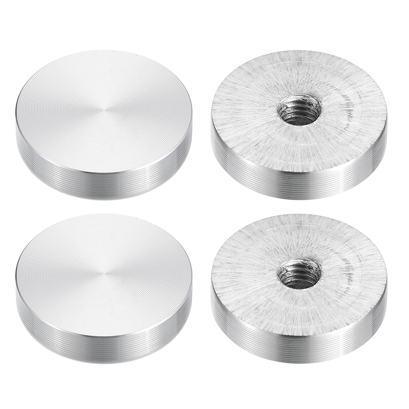 Sourcingmap Home & Garden Disque alu argent M8 30 mm x4