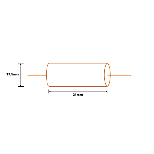 Sourcing Map 4.0uF 250V condensateur film polypropylène axial