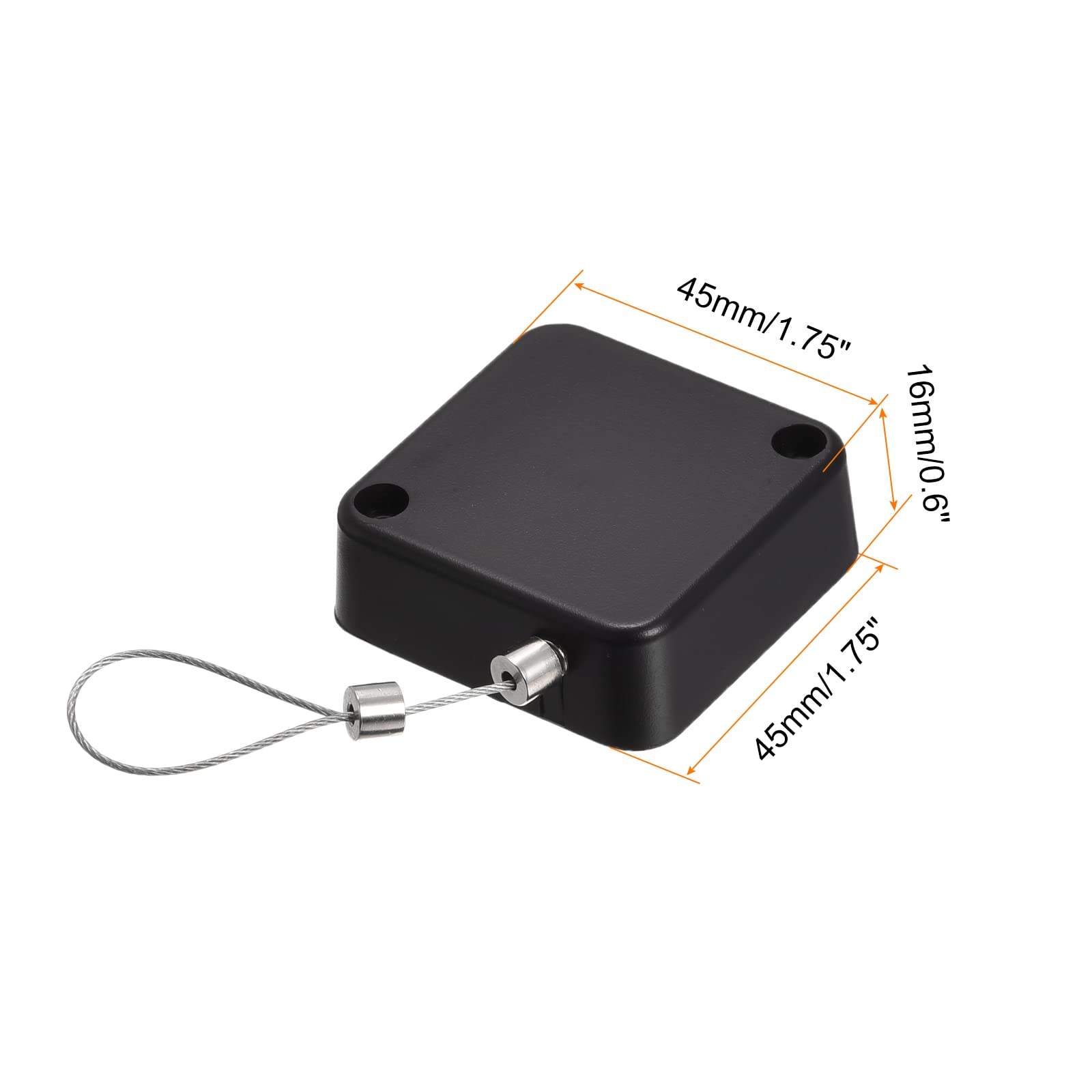 sourcing map serrure câble rétractable 2 m noire 200 g