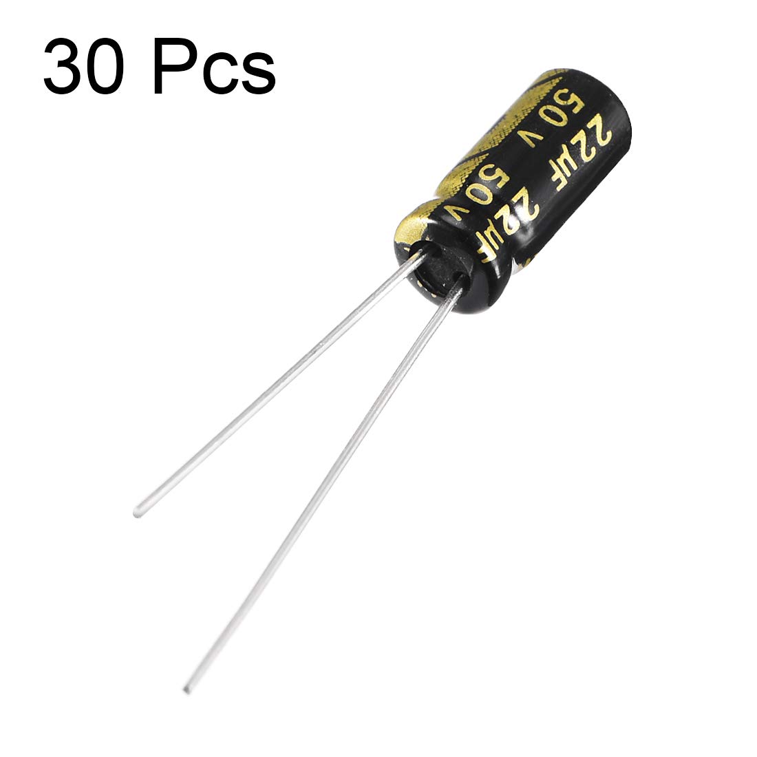 sourcingmap 22uF 50V condensateur électrolytique 30 pcs 5x11mm