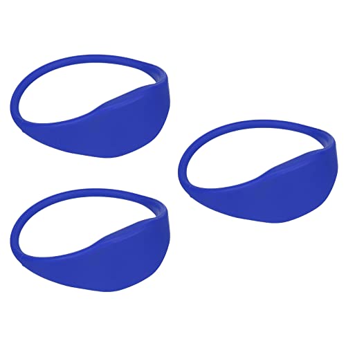 SOURCINGMAP TK4100 bracelet RFID 125kHz bleu lot 3 silicone