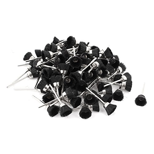 sourcing map Brosse à polir nylon 100 pcs