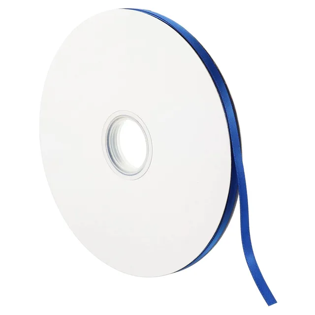 Sourcingmap Ruban Satin 7mm x 91,4m Violet Bleu Polyester